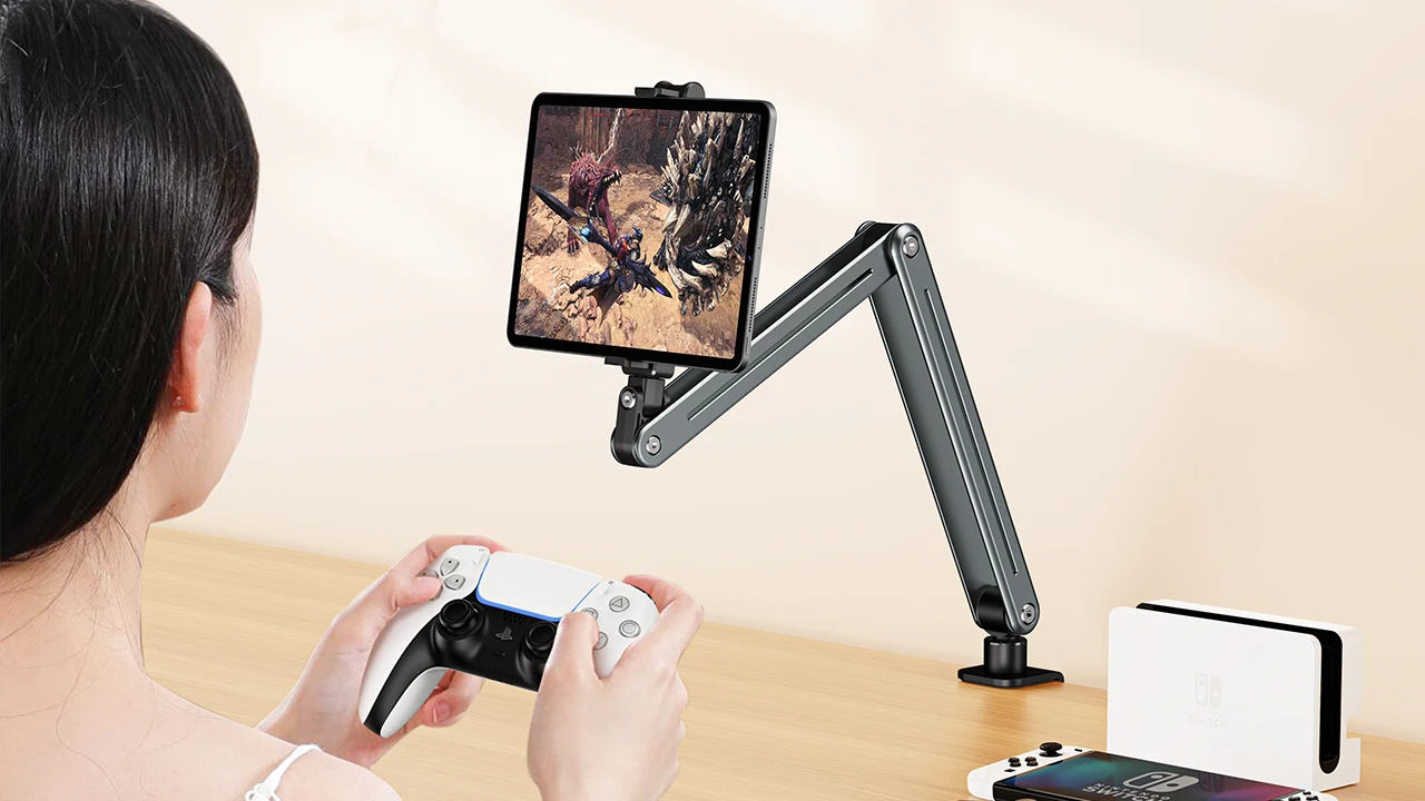 Phone Stand Long Arm Rotatable Tablet Holder For 5 to 13 inch Tablet Smartphone Bed Desktop Lazy Holder Bracket For iPad Support
