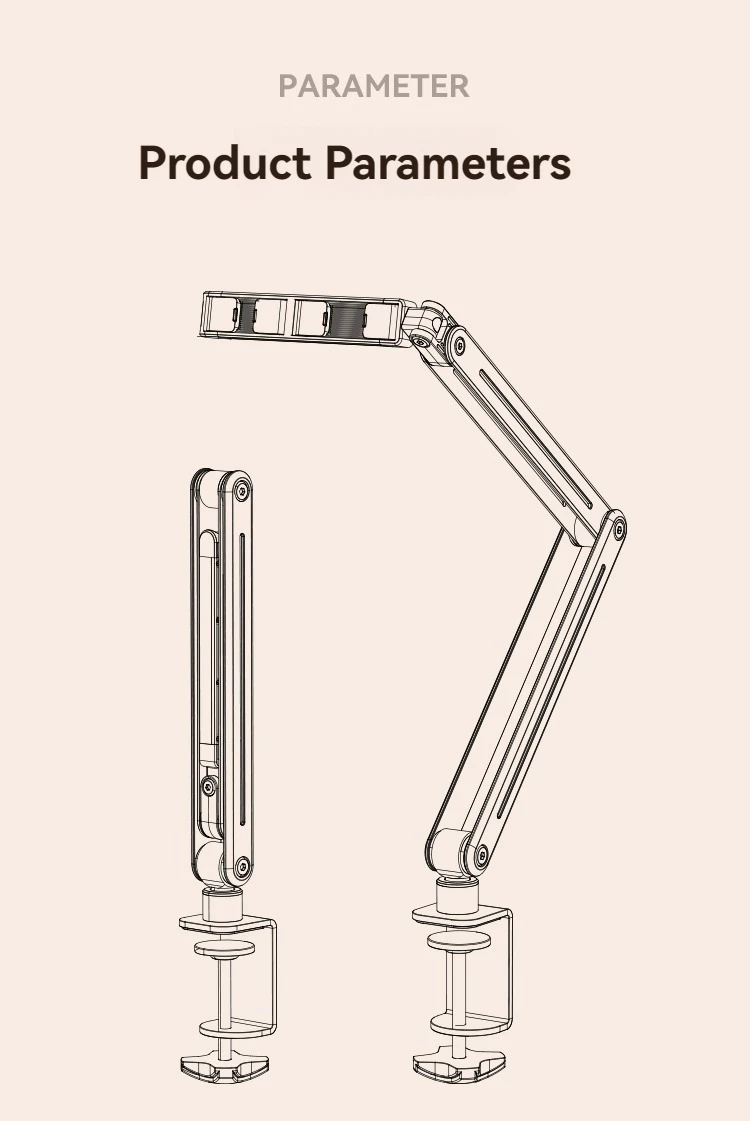 Phone Stand Long Arm Rotatable Tablet Holder For 5 to 13 inch Tablet Smartphone Bed Desktop Lazy Holder Bracket For iPad Support