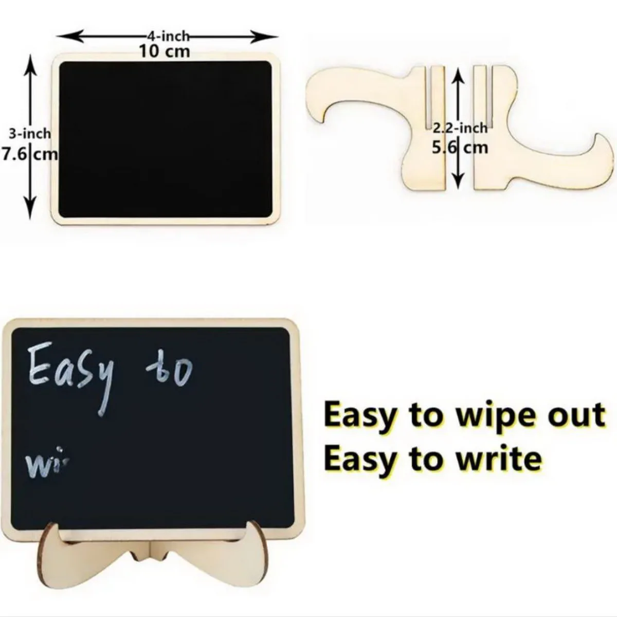 Mini Wooden Blackboard Chalkboard Message Wedding Party Label Table Decor Aesthetic Room Decor Home Decor
