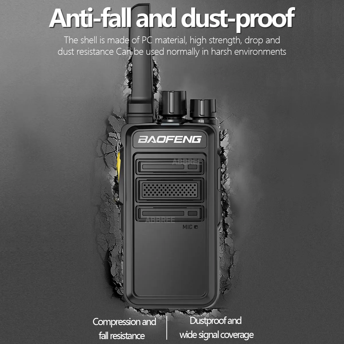 Baofeng BF-V12D GMSK Digital Walkie Talkie UHF Encrypted Call Noice Reduction HD Radio Wireless Copy Frequency Two Way Ham Radio
