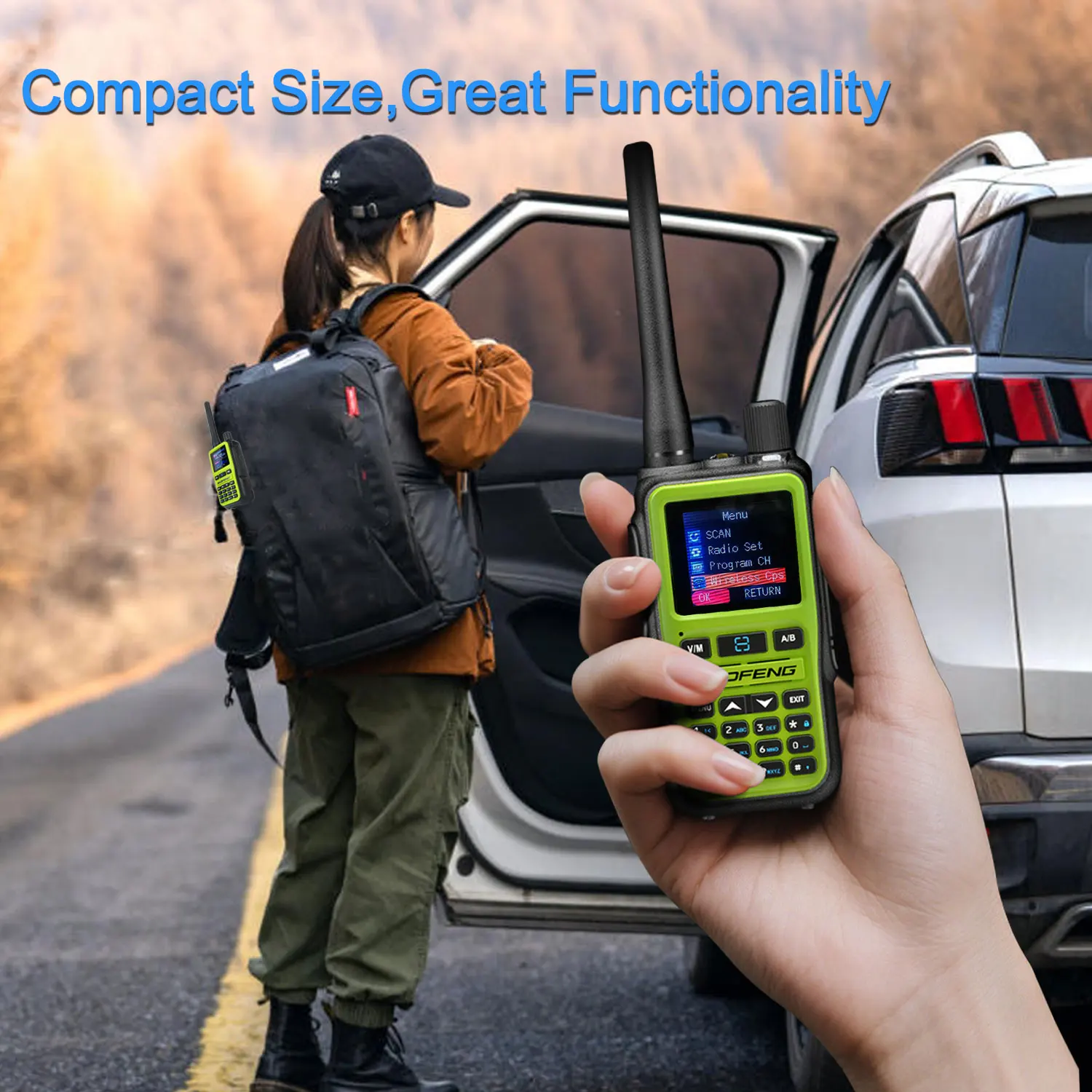 2PCS/Pack Baofeng UV-5R Mini Dual Band Dual PTT Walkie Talkie 5RMINI Air Band Rx 5W Compact VOX FM Amateur Radio Type-C Charge