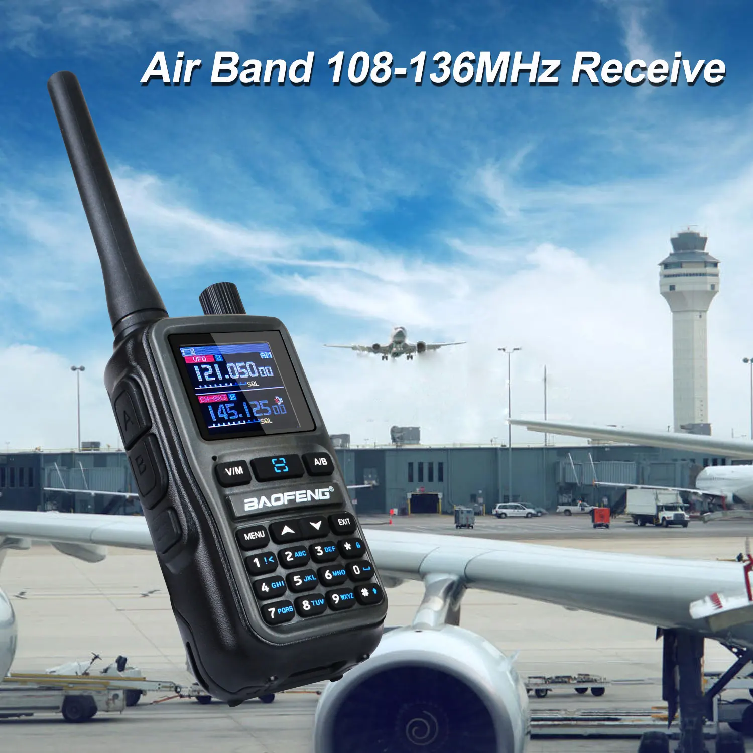 2PCS/Pack Baofeng UV-5R Mini Dual Band Dual PTT Walkie Talkie 5RMINI Air Band Rx 5W Compact VOX FM Amateur Radio Type-C Charge