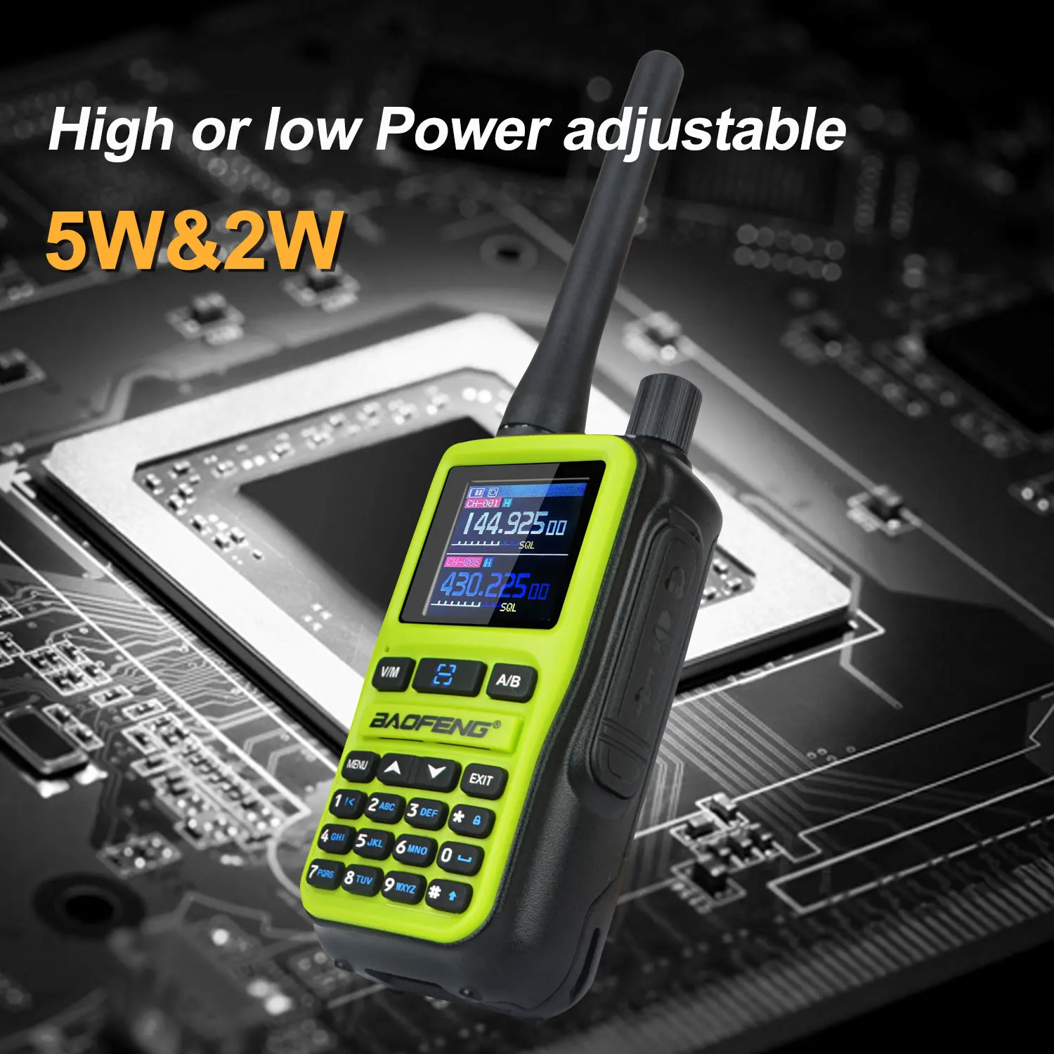 2PCS/Pack Baofeng UV-5R Mini Dual Band Dual PTT Walkie Talkie 5RMINI Air Band Rx 5W Compact VOX FM Amateur Radio Type-C Charge