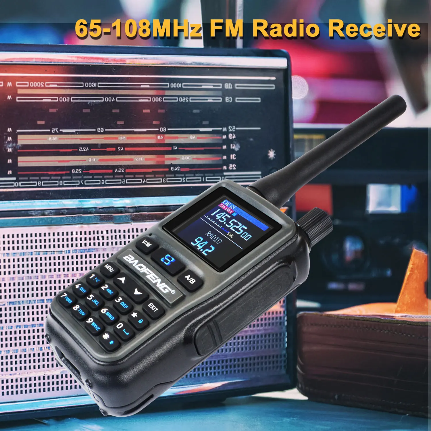 2PCS/Pack Baofeng UV-5R Mini Dual Band Dual PTT Walkie Talkie 5RMINI Air Band Rx 5W Compact VOX FM Amateur Radio Type-C Charge