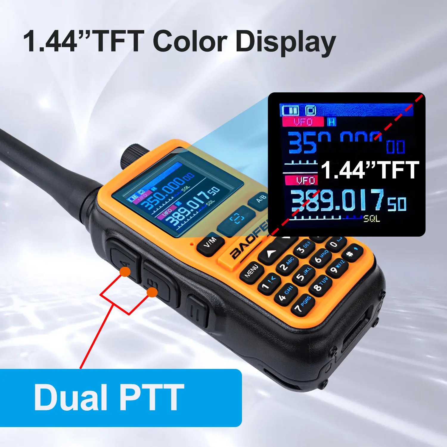 2PCS/Pack Baofeng UV-5R Mini Dual Band Dual PTT Walkie Talkie 5RMINI Air Band Rx 5W Compact VOX FM Amateur Radio Type-C Charge