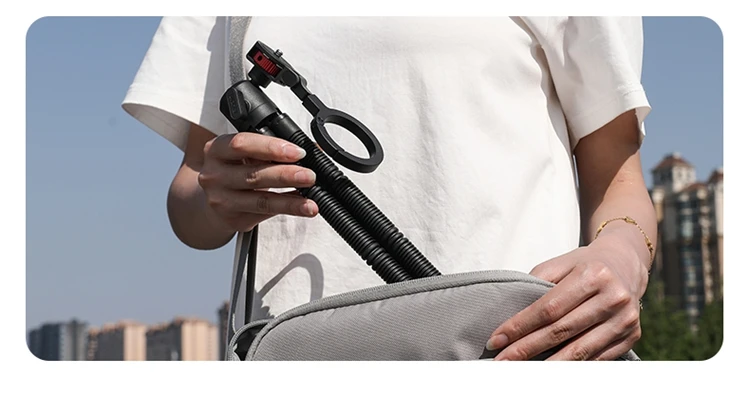 Ulanzi MT30 Magnetic Flexible Tripod For GoPro Magsafe Phone DSLR Camera iPhone 16 Fill Light Octopus Teleprompter Stand Holder