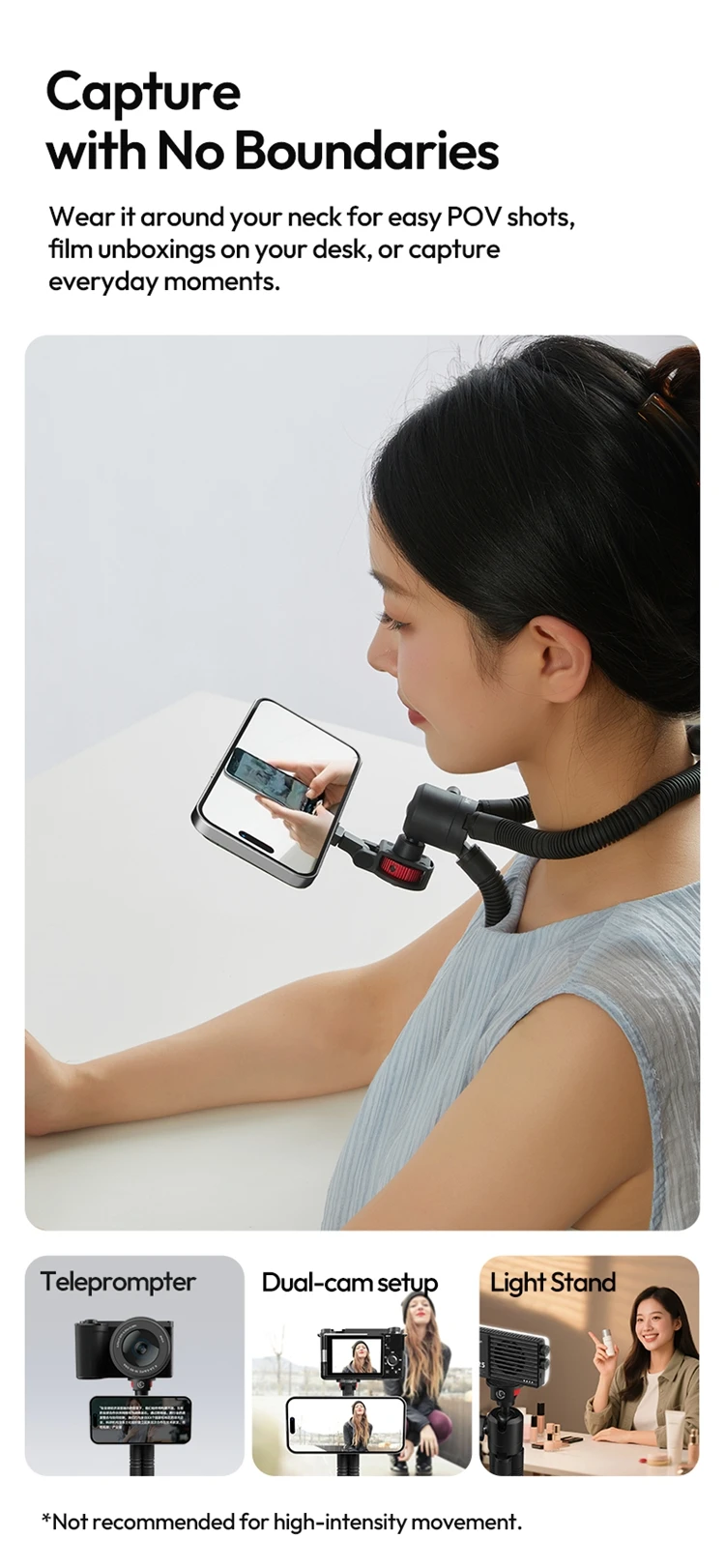Ulanzi MT30 Magnetic Flexible Tripod For GoPro Magsafe Phone DSLR Camera iPhone 16 Fill Light Octopus Teleprompter Stand Holder