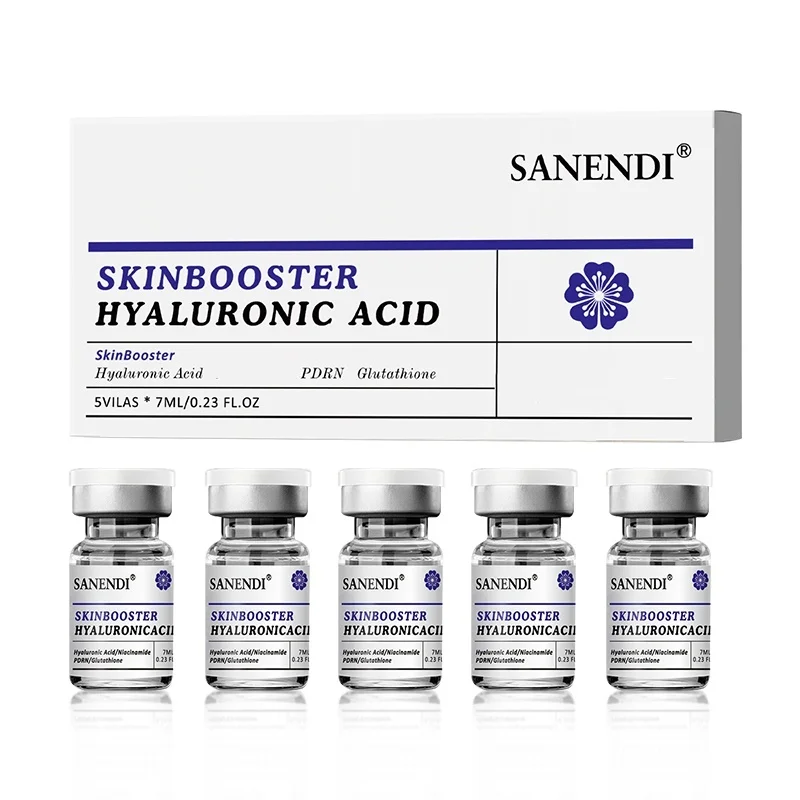 Sanendi PDRN Salmon DNA Serum for Facial Dr.Pen Essence VC NAD+ Hydro Glow GSH Glow Booster Korean Skincare Hydration 7ml*5