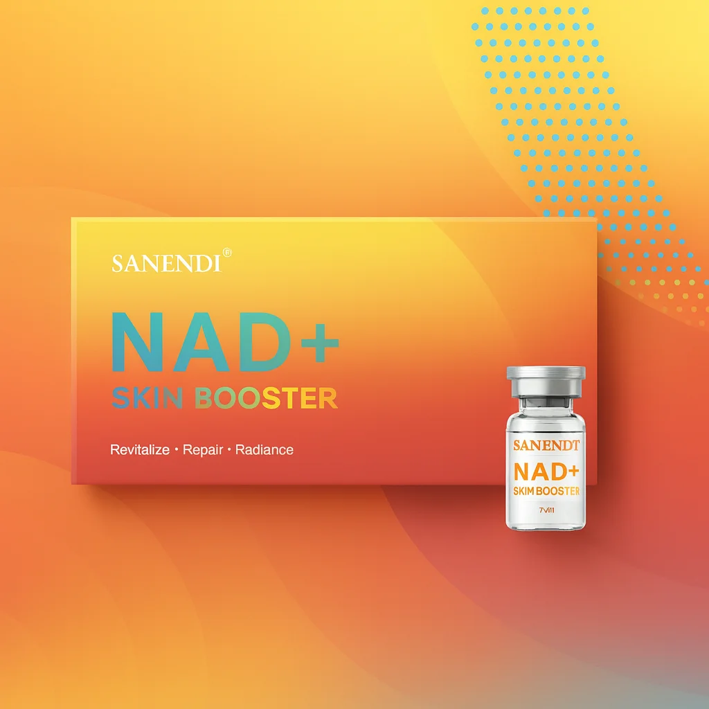 Sanendi PDRN Salmon DNA Serum for Facial Dr.Pen Essence VC NAD+ Hydro Glow GSH Glow Booster Korean Skincare Hydration 7ml*5