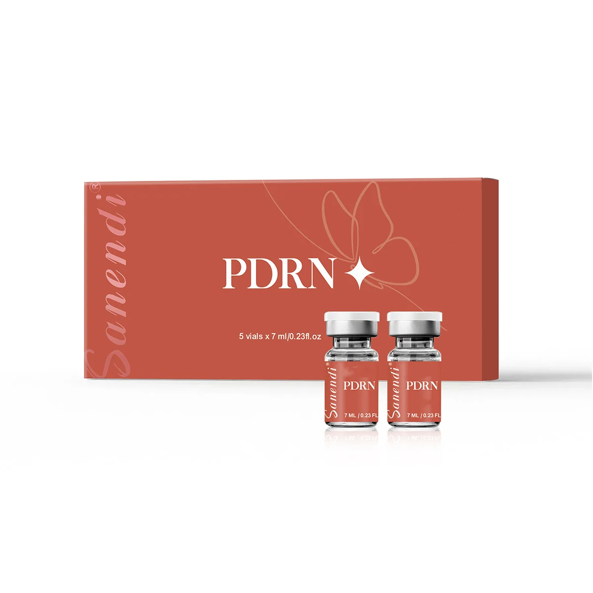 Sanendi PDRN Salmon DNA Serum for Facial Dr.Pen Essence VC NAD+ Hydro Glow GSH Glow Booster Korean Skincare Hydration 7ml*5