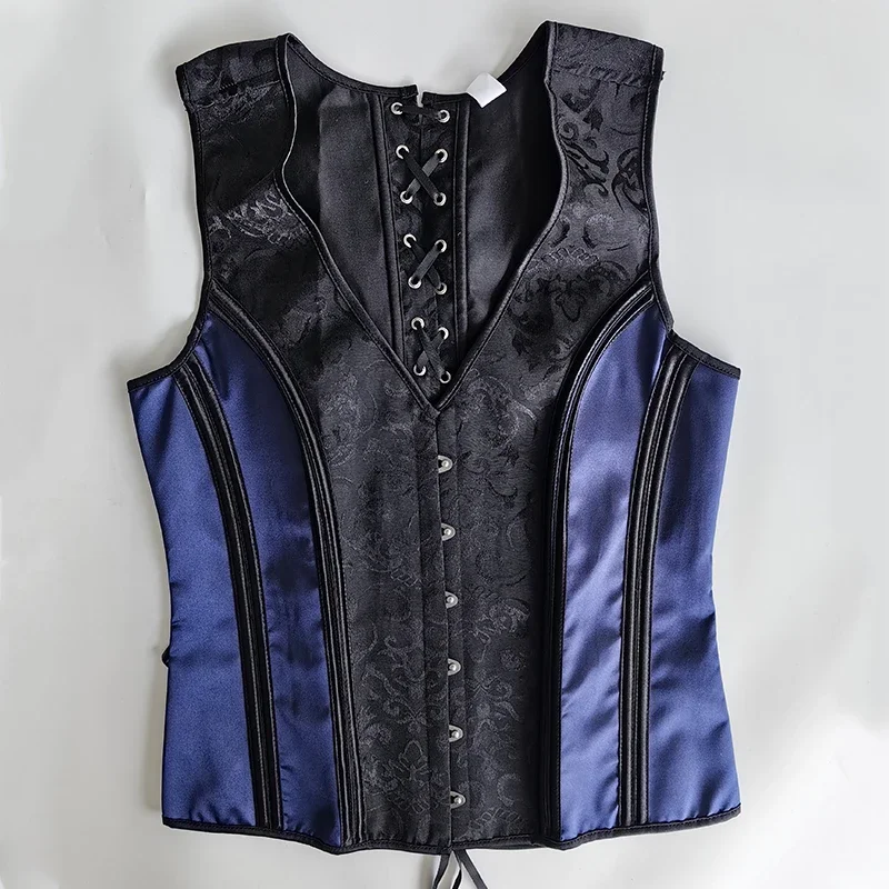 Men's Tight Abdomen Corset Slimming Waist Bones Shaping Vest Stomach Belly Control Vintage Waistcoat Elegant Medieval Corset