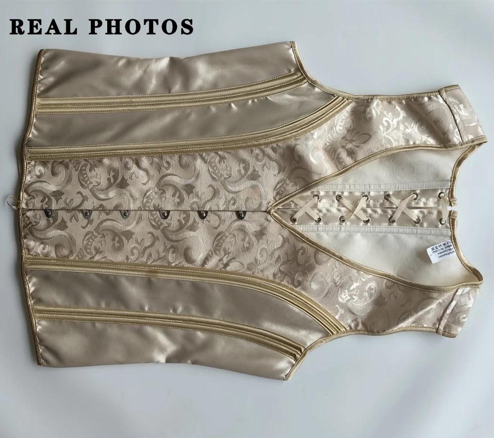 Men's Tight Abdomen Corset Slimming Waist Bones Shaping Vest Stomach Belly Control Vintage Waistcoat Elegant Medieval Corset