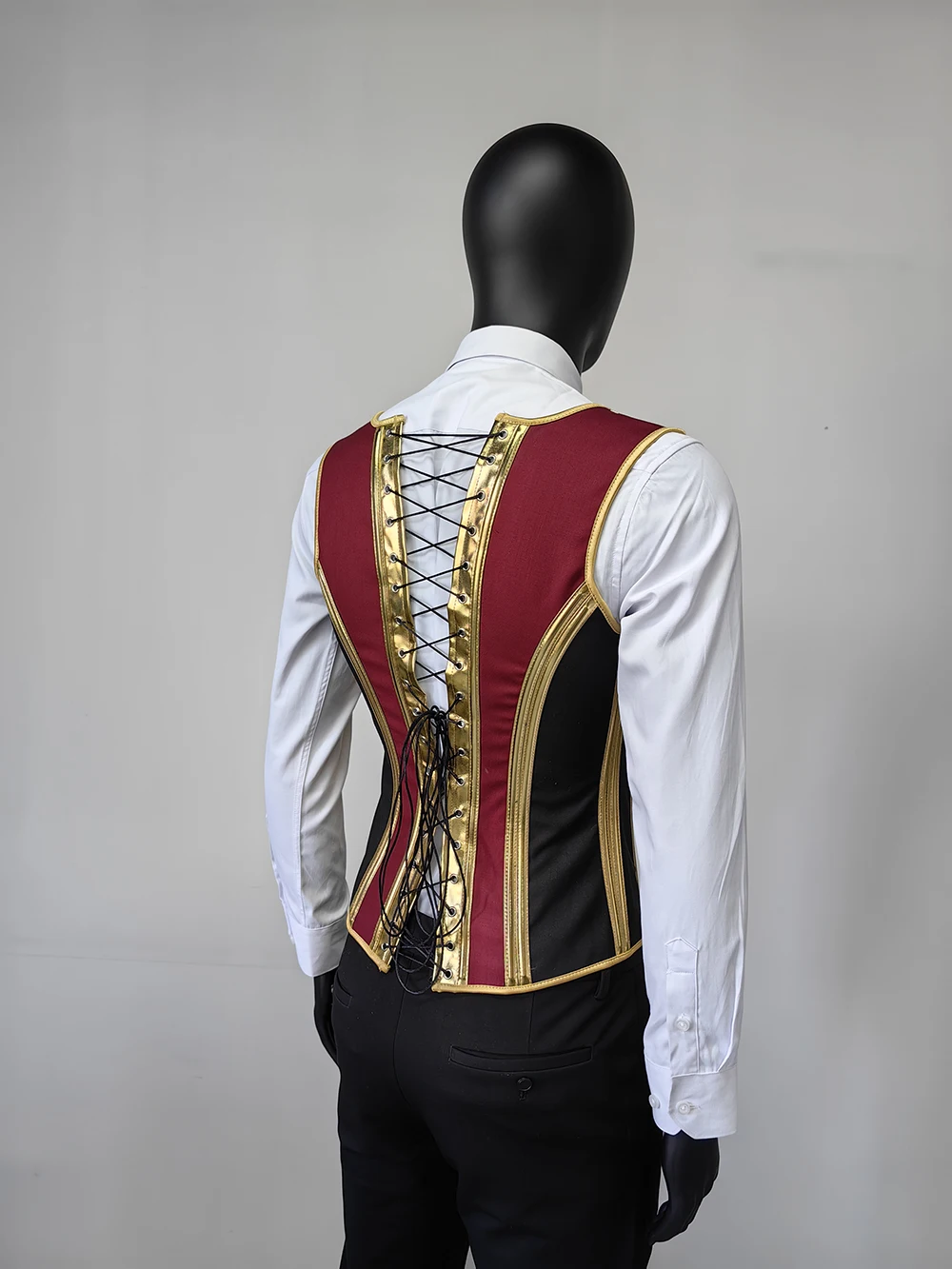 Men's Tight Abdomen Corset Slimming Waist Bones Shaping Vest Stomach Belly Control Vintage Waistcoat Elegant Medieval Corset