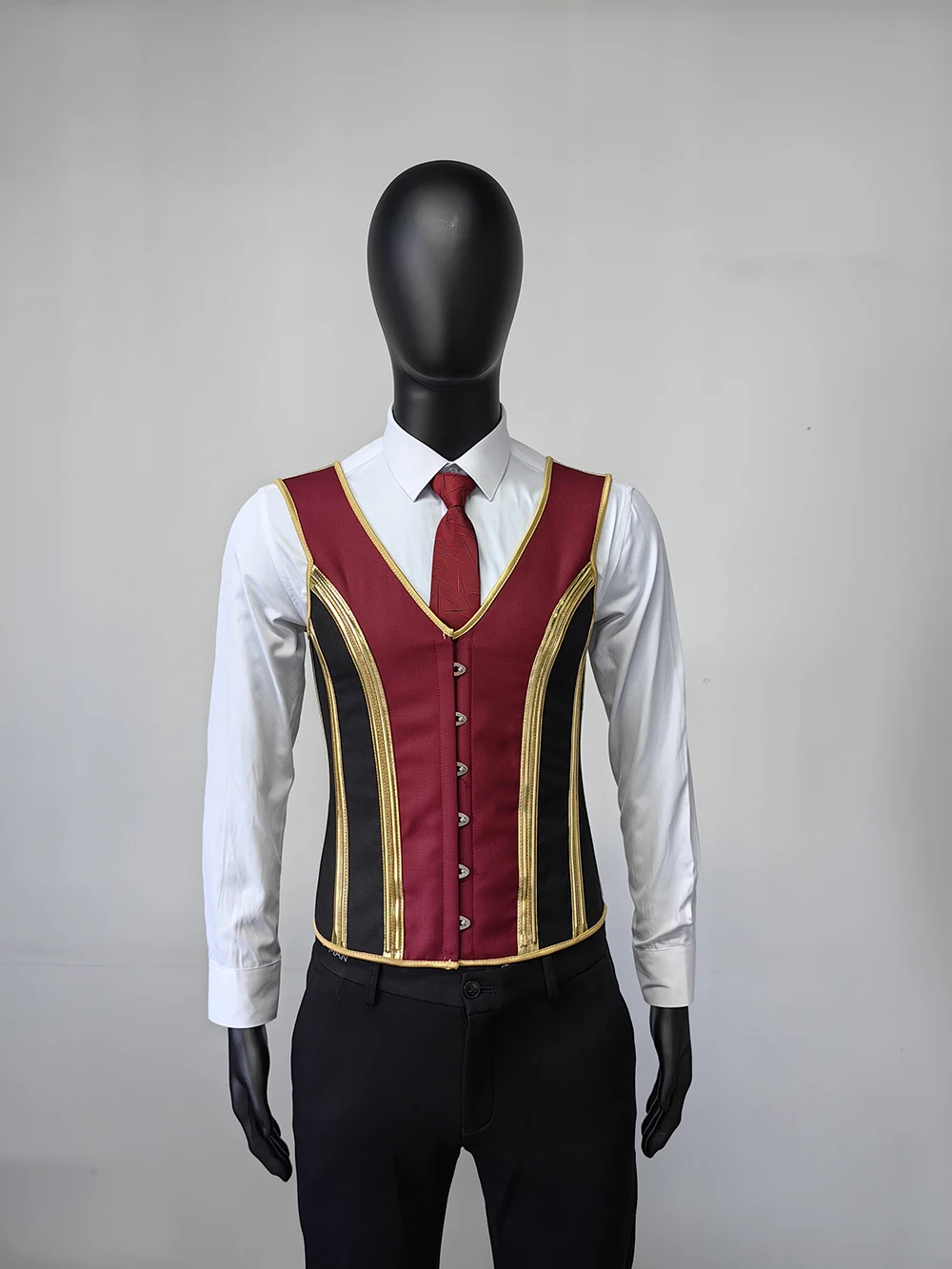 Men's Tight Abdomen Corset Slimming Waist Bones Shaping Vest Stomach Belly Control Vintage Waistcoat Elegant Medieval Corset