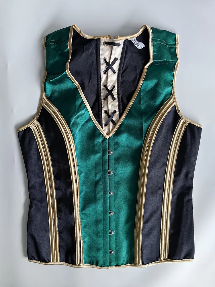 Men's Tight Abdomen Corset Slimming Waist Bones Shaping Vest Stomach Belly Control Vintage Waistcoat Elegant Medieval Corset