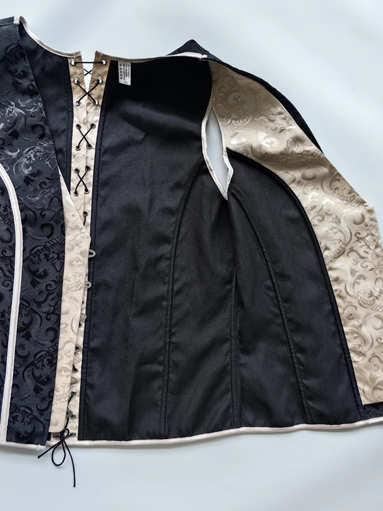 Men's Tight Abdomen Corset Slimming Waist Bones Shaping Vest Stomach Belly Control Vintage Waistcoat Elegant Medieval Corset