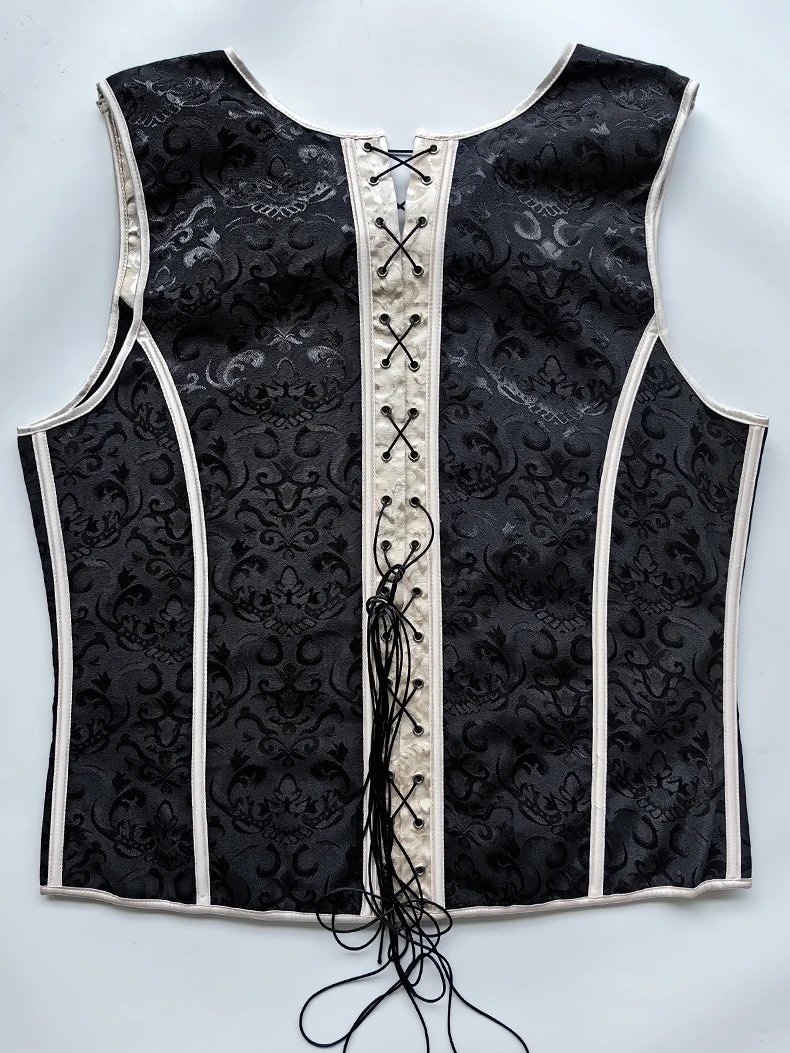 Men's Tight Abdomen Corset Slimming Waist Bones Shaping Vest Stomach Belly Control Vintage Waistcoat Elegant Medieval Corset
