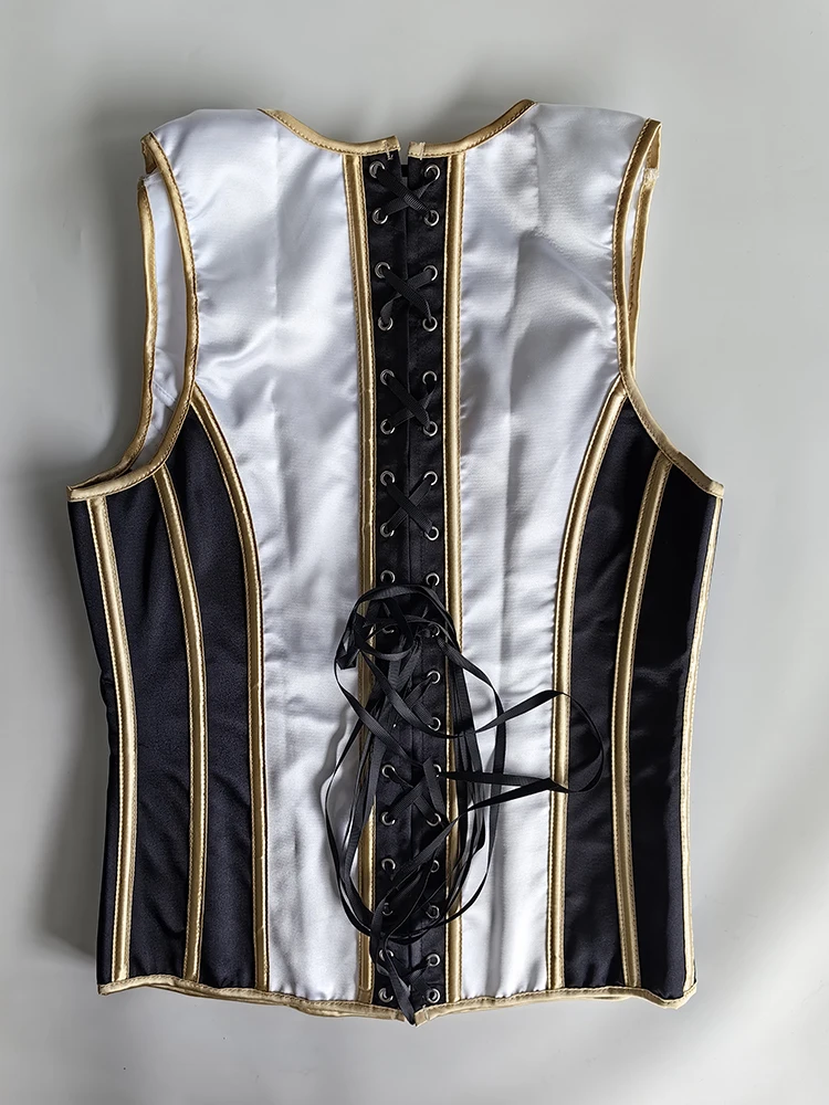 Men's Tight Abdomen Corset Slimming Waist Bones Shaping Vest Stomach Belly Control Vintage Waistcoat Elegant Medieval Corset