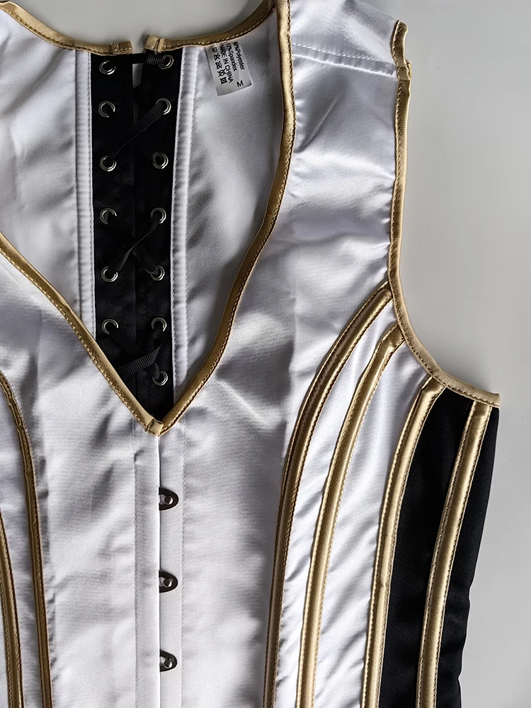Men's Tight Abdomen Corset Slimming Waist Bones Shaping Vest Stomach Belly Control Vintage Waistcoat Elegant Medieval Corset
