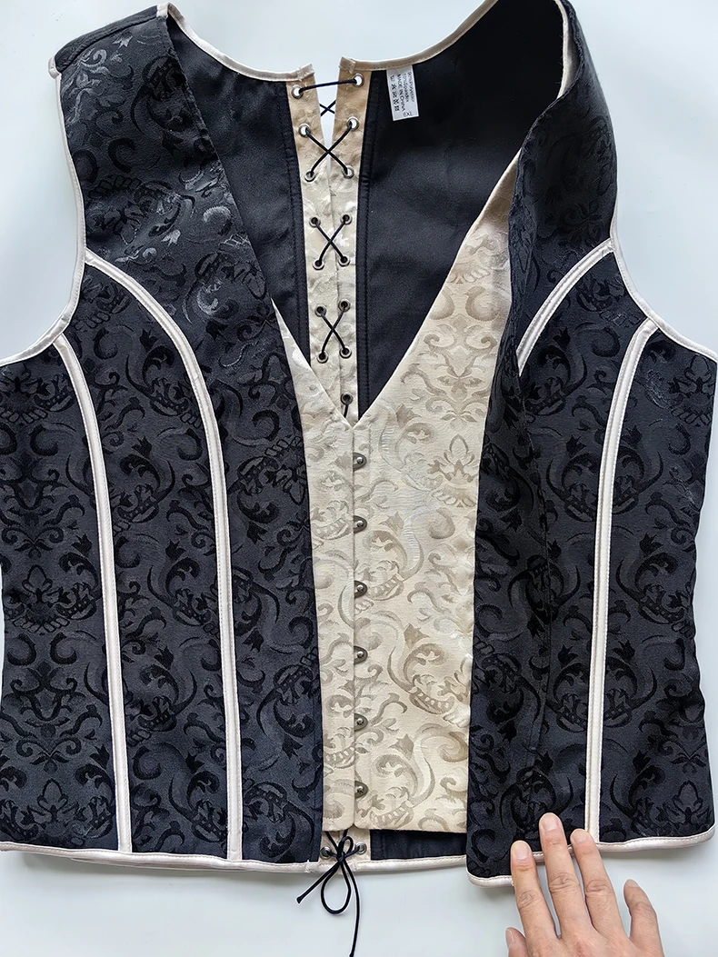 Men's Tight Abdomen Corset Slimming Waist Bones Shaping Vest Stomach Belly Control Vintage Waistcoat Elegant Medieval Corset