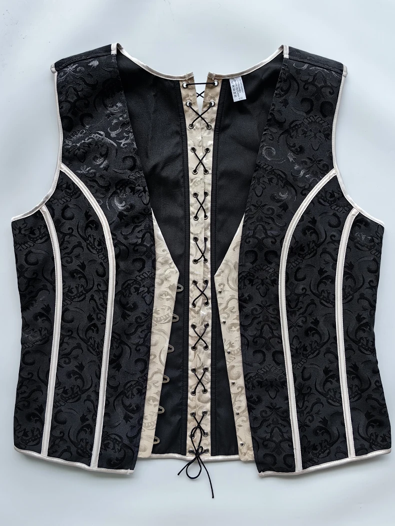 Men's Tight Abdomen Corset Slimming Waist Bones Shaping Vest Stomach Belly Control Vintage Waistcoat Elegant Medieval Corset
