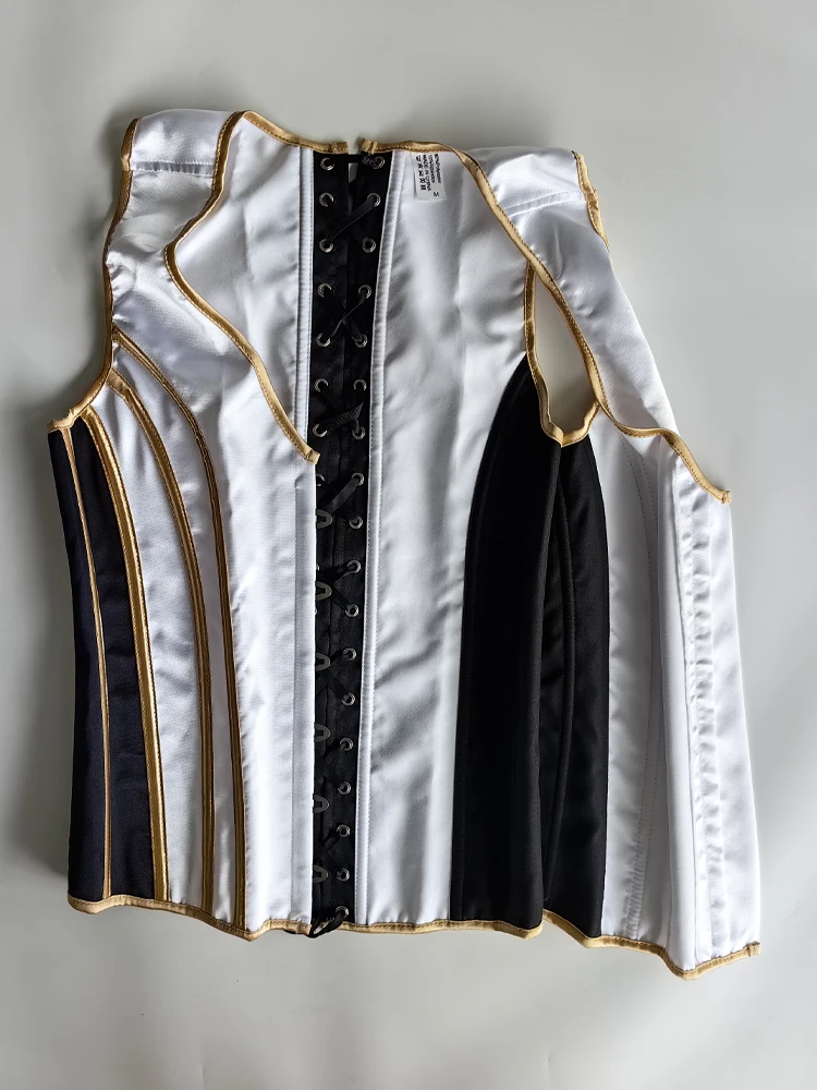 Men's Tight Abdomen Corset Slimming Waist Bones Shaping Vest Stomach Belly Control Vintage Waistcoat Elegant Medieval Corset