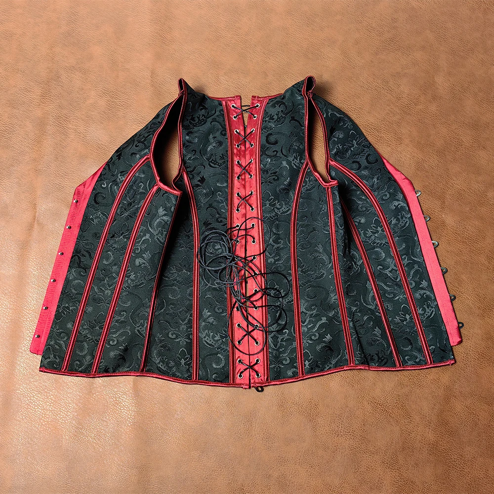 Men's Tight Abdomen Corset Slimming Waist Bones Shaping Vest Stomach Belly Control Vintage Waistcoat Elegant Medieval Corset