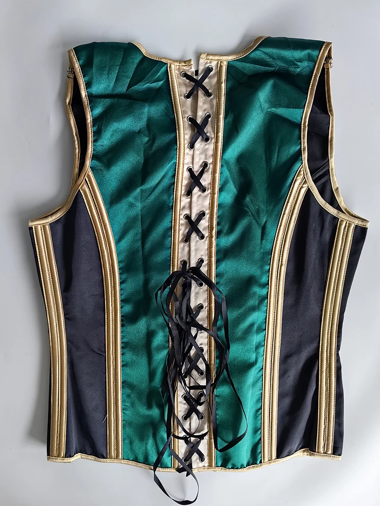 Men's Tight Abdomen Corset Slimming Waist Bones Shaping Vest Stomach Belly Control Vintage Waistcoat Elegant Medieval Corset