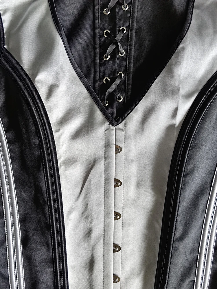 Men's Tight Abdomen Corset Slimming Waist Bones Shaping Vest Stomach Belly Control Vintage Waistcoat Elegant Medieval Corset