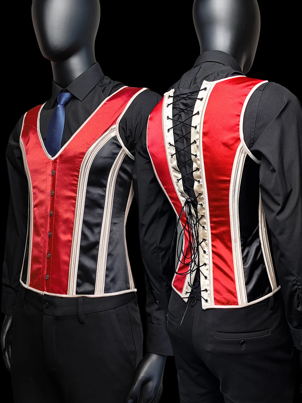 Men's Tight Abdomen Corset Slimming Waist Bones Shaping Vest Stomach Belly Control Vintage Waistcoat Elegant Medieval Corset