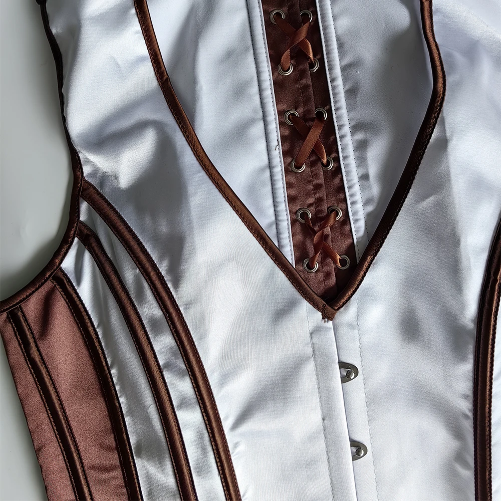 Men's Tight Abdomen Corset Slimming Waist Bones Shaping Vest Stomach Belly Control Vintage Waistcoat Elegant Medieval Corset