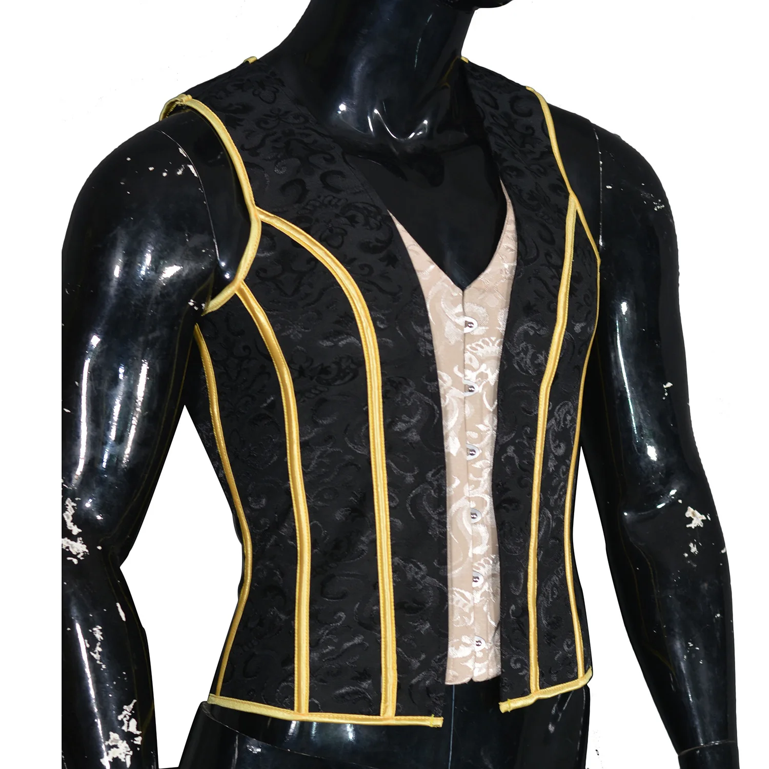 Men's Tight Abdomen Corset Slimming Waist Bones Shaping Vest Stomach Belly Control Vintage Waistcoat Elegant Medieval Corset