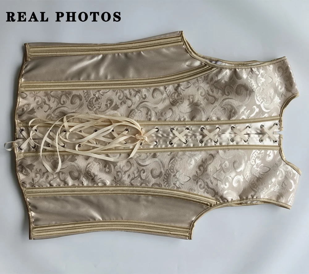 Men's Tight Abdomen Corset Slimming Waist Bones Shaping Vest Stomach Belly Control Vintage Waistcoat Elegant Medieval Corset