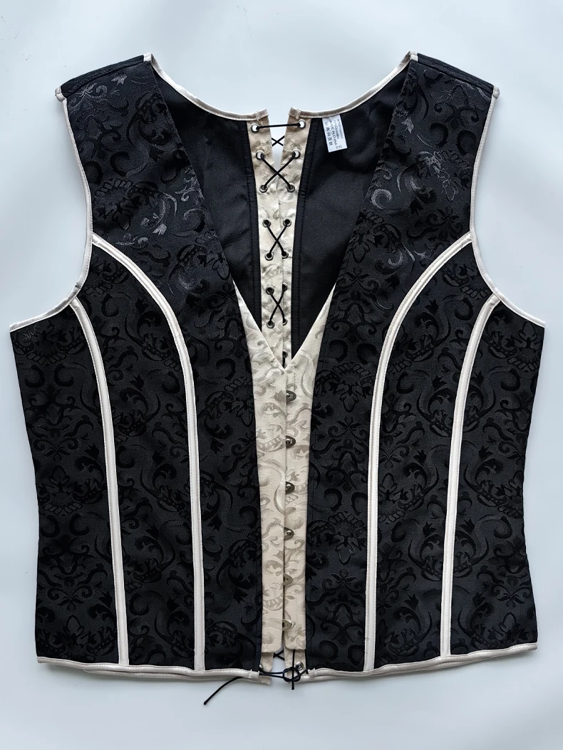 Men's Tight Abdomen Corset Slimming Waist Bones Shaping Vest Stomach Belly Control Vintage Waistcoat Elegant Medieval Corset