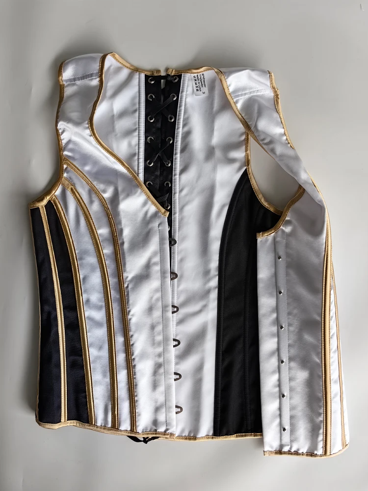 Men's Tight Abdomen Corset Slimming Waist Bones Shaping Vest Stomach Belly Control Vintage Waistcoat Elegant Medieval Corset