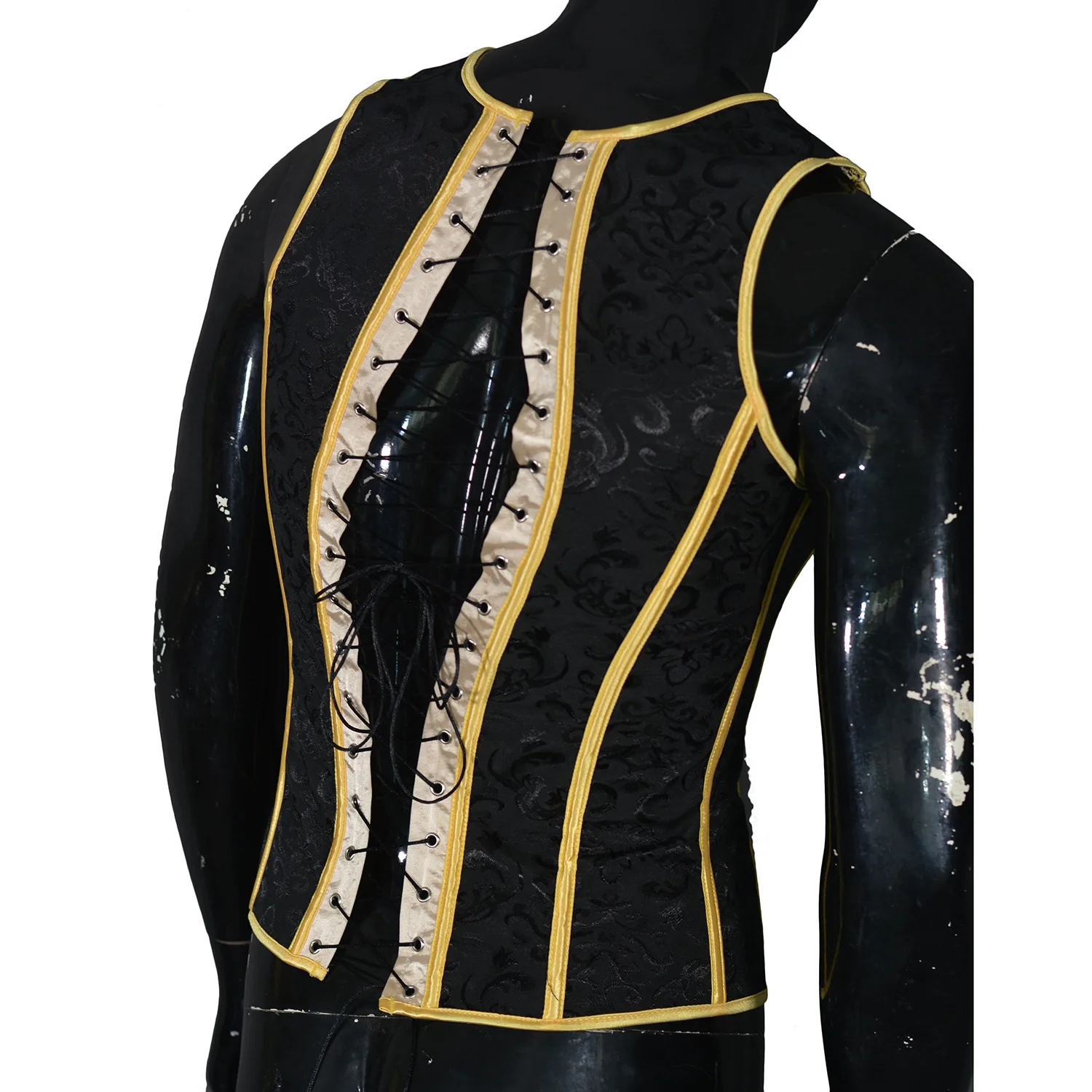 Men's Tight Abdomen Corset Slimming Waist Bones Shaping Vest Stomach Belly Control Vintage Waistcoat Elegant Medieval Corset