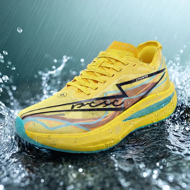 Men's and Women's Running Shoes Anti Slip and Shock-Absorbing Carbon Fiber Board Professional Marathon Chunta Sports Shoes 2026