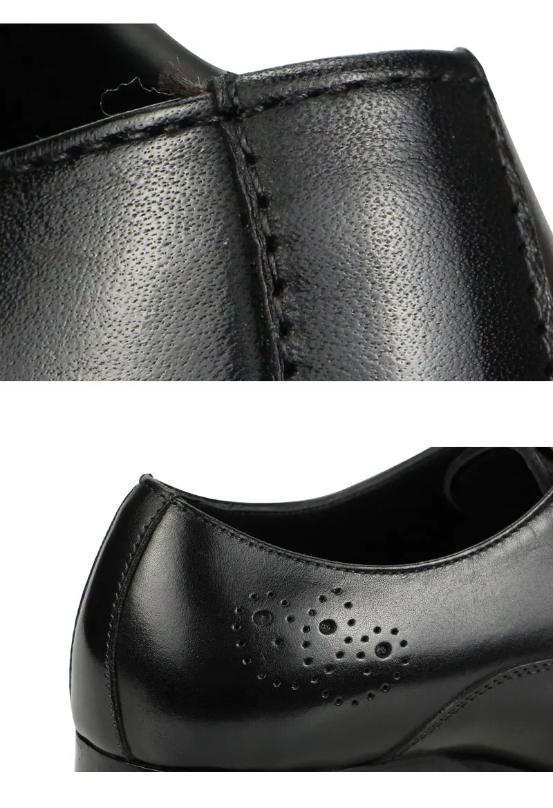 Black Dress Shoes Oxfords for Mens Luxury Business Party Banquet Daily Retro Genuine Leather Shoe Lace-up Handmade Wedding Shoes
