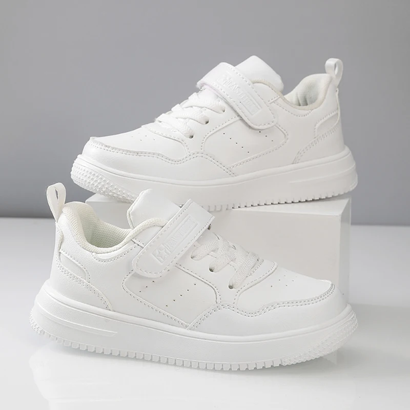 Children's Sneakers Kids Fashion White Sports Casual Shoes Boys Girls Non Slip Tennis Outdoor Comfortable Walking Footwear