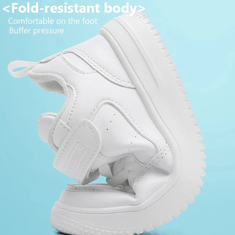 Children's Sneakers Kids Fashion White Sports Casual Shoes Boys Girls Non Slip Tennis Outdoor Comfortable Walking Footwear