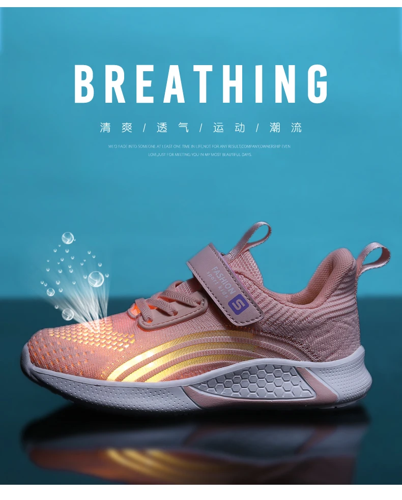 2025 Girls Casual Shoes Child White Mesh Sneakers Student Kids Summer Sock Footwear Fashion Children Sport Shoes Running Autumn