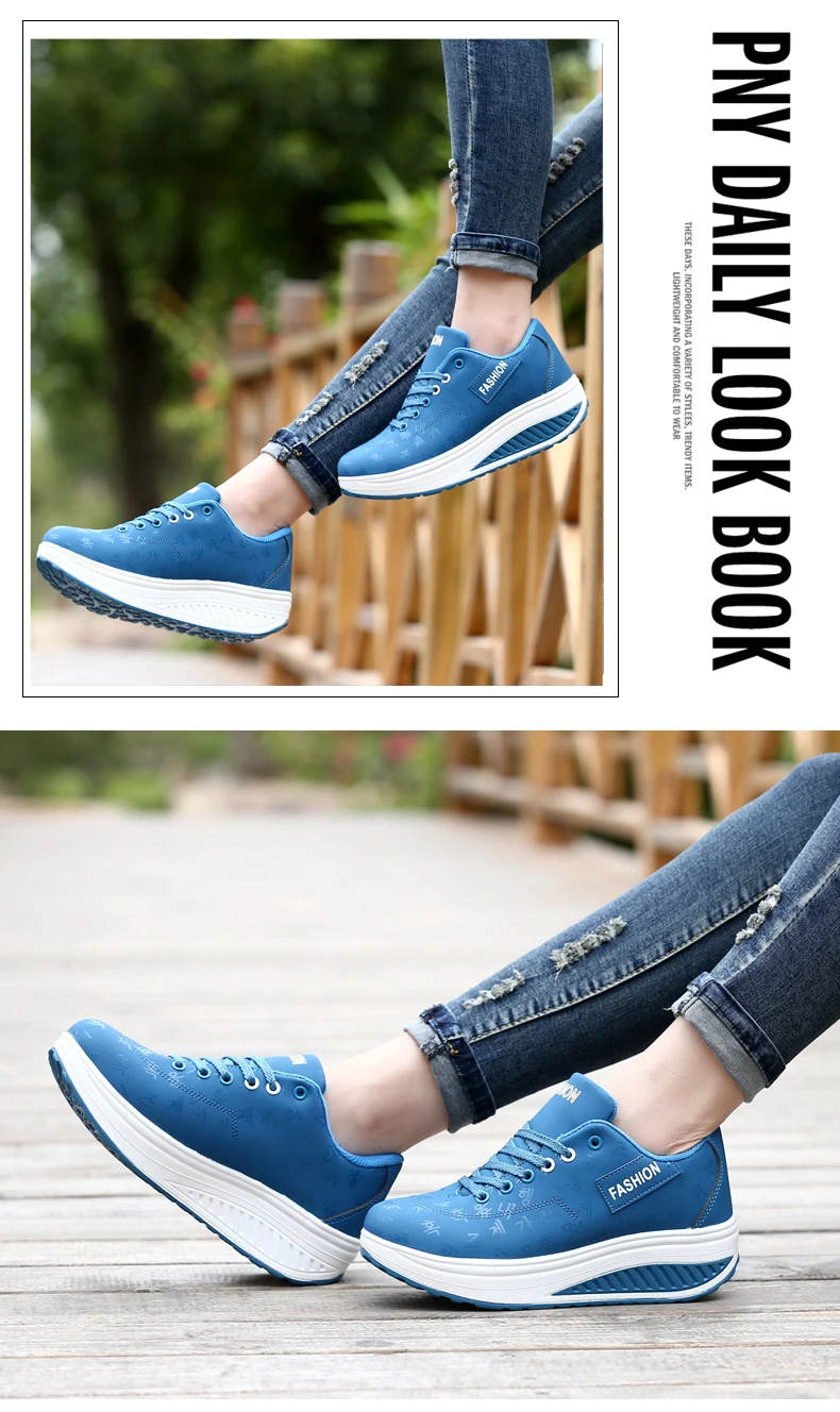 Women Sneakers Solid Wedge Casual Sport Shoes Woman Sneakers Women Outdoor Shoes Woman Lace-up Female Sneakers Zapatillas Mujer