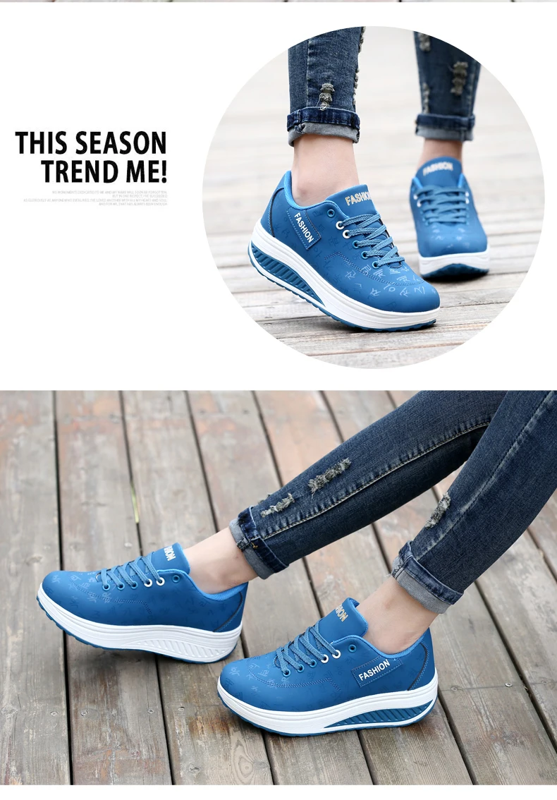 Women Sneakers Solid Wedge Casual Sport Shoes Woman Sneakers Women Outdoor Shoes Woman Lace-up Female Sneakers Zapatillas Mujer
