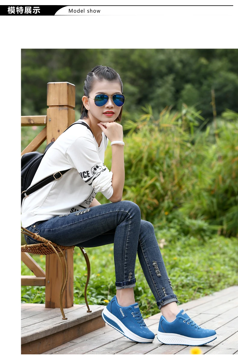Women Sneakers Solid Wedge Casual Sport Shoes Woman Sneakers Women Outdoor Shoes Woman Lace-up Female Sneakers Zapatillas Mujer