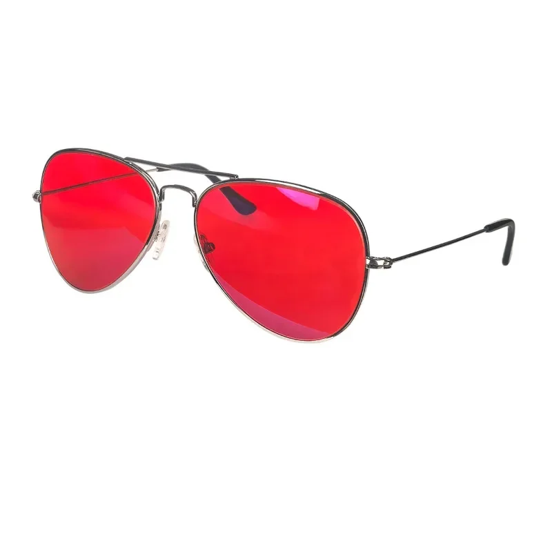 Blue Light Protection Eyewear Women Red Lens Glasses Men Better Sleep Night Improve Improve Sleep Insomnia Metal Frame 3 Size