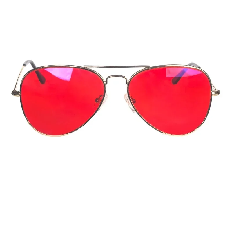Blue Light Protection Eyewear Women Red Lens Glasses Men Better Sleep Night Improve Improve Sleep Insomnia Metal Frame 3 Size