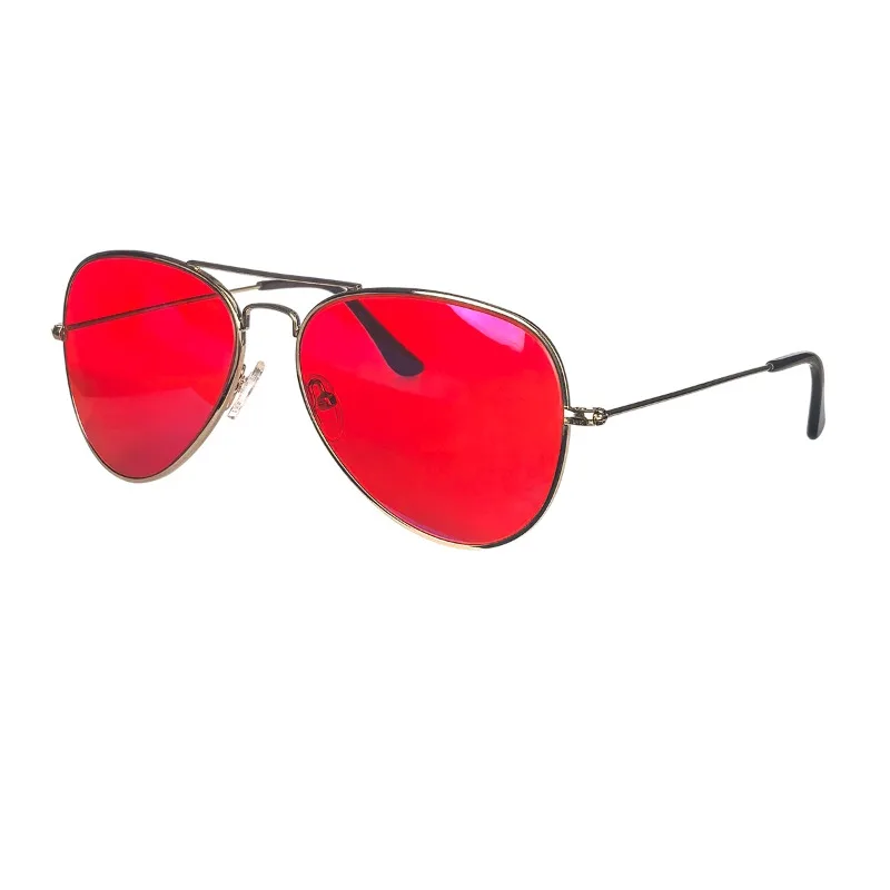 Blue Light Protection Eyewear Women Red Lens Glasses Men Better Sleep Night Improve Improve Sleep Insomnia Metal Frame 3 Size