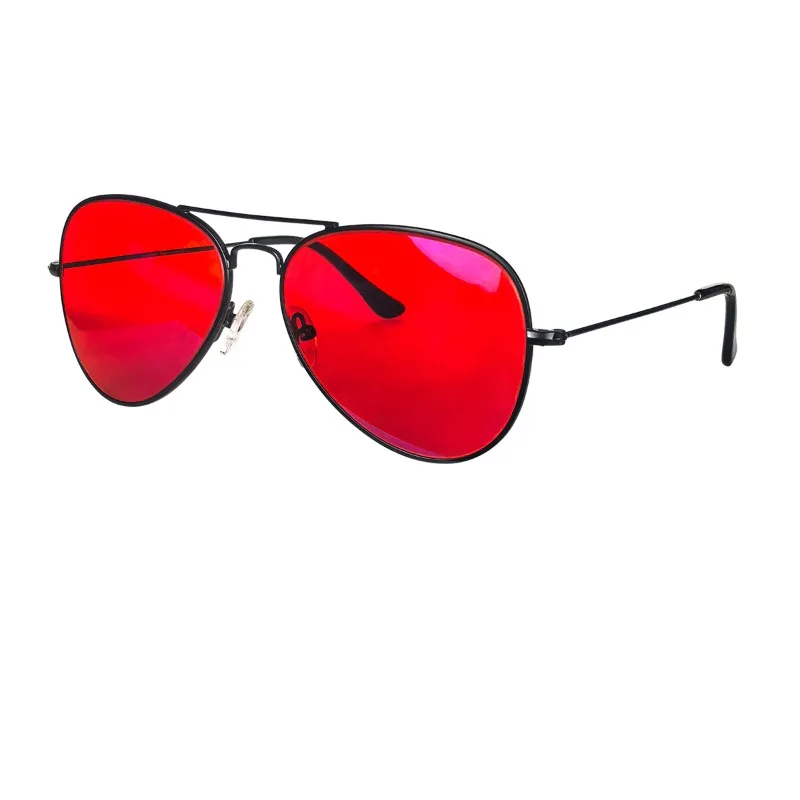 Blue Light Protection Eyewear Women Red Lens Glasses Men Better Sleep Night Improve Improve Sleep Insomnia Metal Frame 3 Size