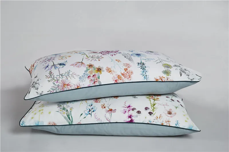 29Color 4/6Pcs Luxury Egyptian Cotton Bedding Set Queen King size Bright Flamingo Leaf Duvet Cover Bed sheet set Fitted sheet