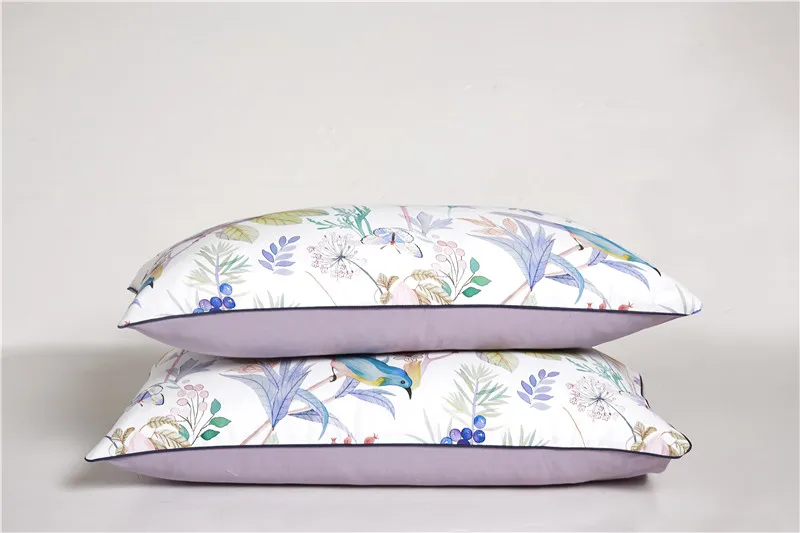 29Color 4/6Pcs Luxury Egyptian Cotton Bedding Set Queen King size Bright Flamingo Leaf Duvet Cover Bed sheet set Fitted sheet